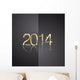 Gold 2014 front back black background vector 