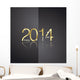 Gold 2014 front back black background vector 