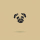 Pug Dog Label Wall Mural