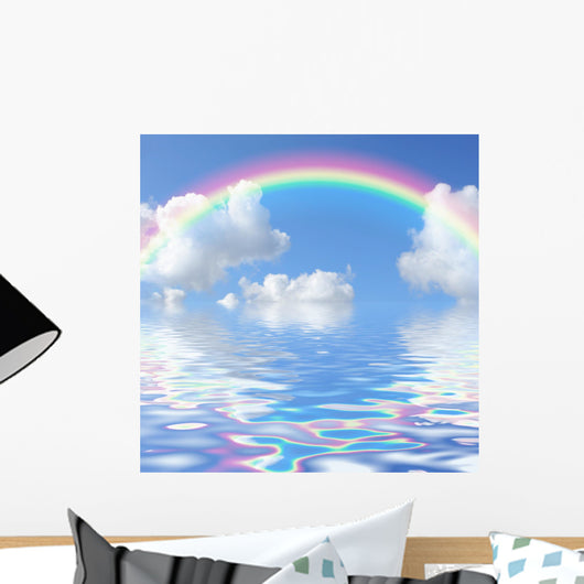Rainbow Seascape Wall Mural