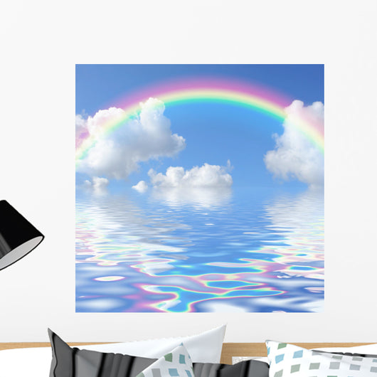 Rainbow Seascape Wall Mural