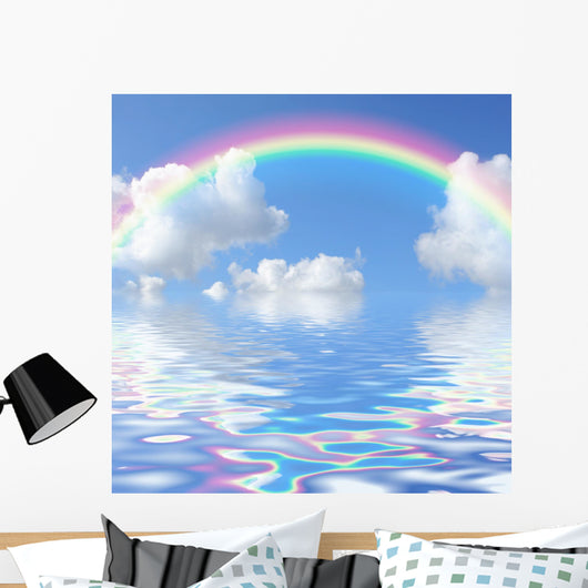 Rainbow Seascape Wall Mural