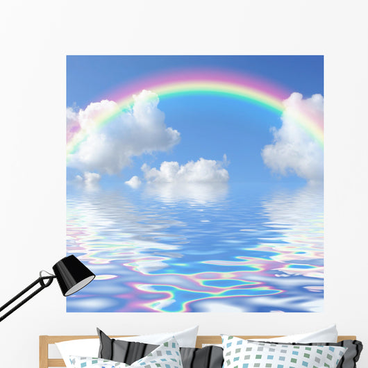 Rainbow Seascape Wall Mural