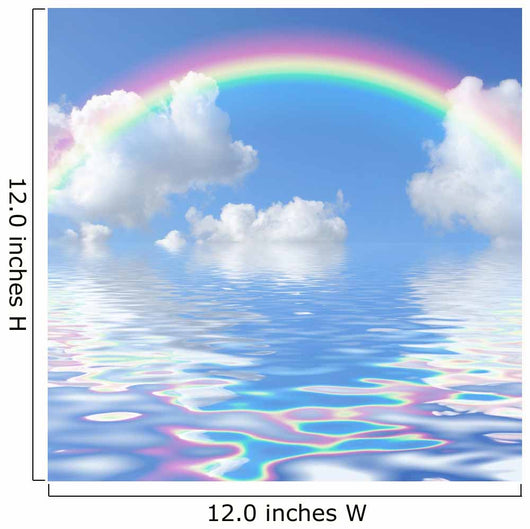 Rainbow Seascape Wall Mural