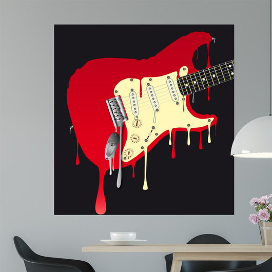 Melting Electric Guitar 