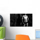 Muscled Woman with Barbells Wall Decal