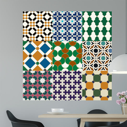 Seamless Islamic Tile Geometric Wall Decal