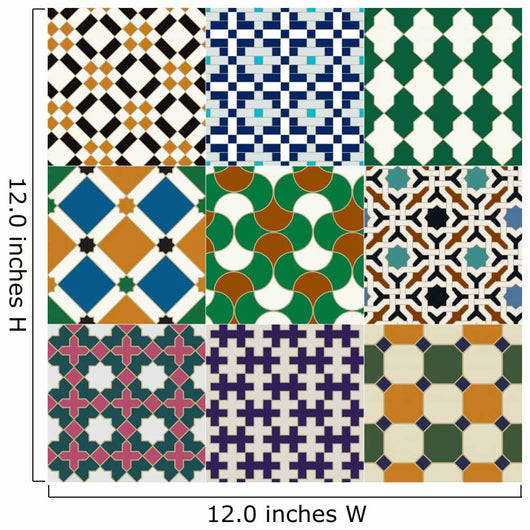 Seamless Islamic Tile Geometric Wall Decal