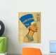 Egyptian Papyrus With Portrait Nefertiti Wall Mural