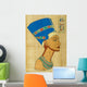 Egyptian Papyrus With Portrait Nefertiti Wall Mural