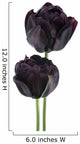 black tulip Wall Decal