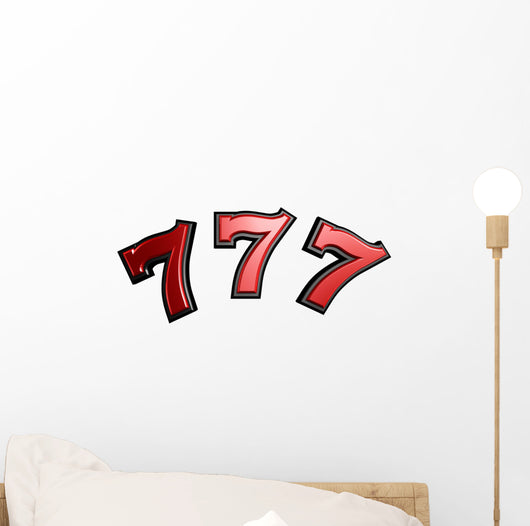 slot seven sign Wall Decal