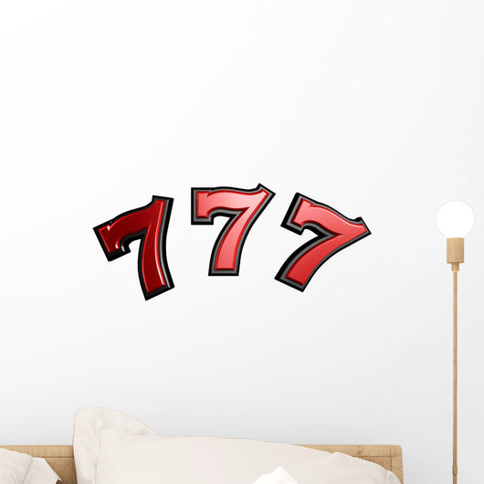 slot seven sign Wall Decal