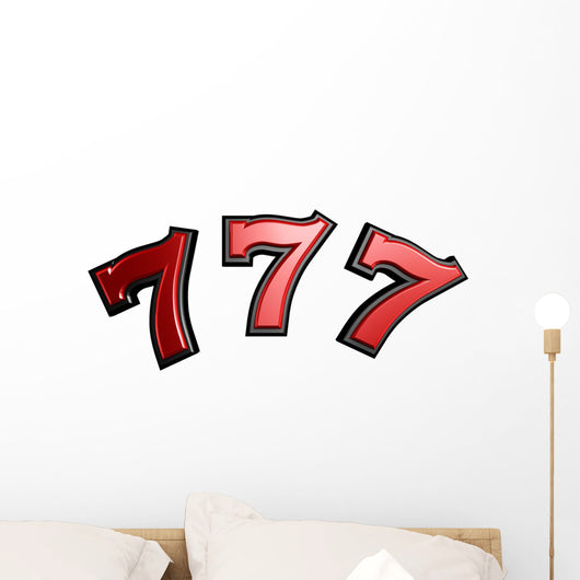 slot seven sign Wall Decal
