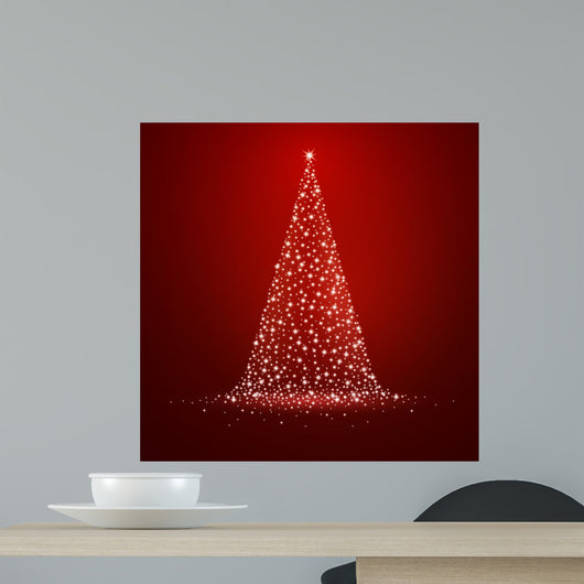 Vector Illustration of a Stylized Christmas Tree 