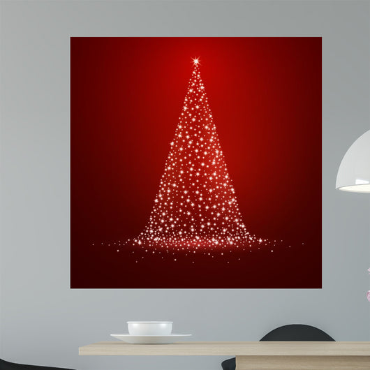 Vector Illustration of a Stylized Christmas Tree 