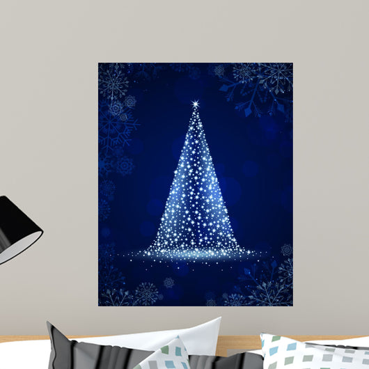 Vector Illustration of a Stylized Christmas Tree 