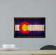Colorado Flag on Wood Wall Mural