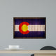 Colorado Flag on Wood Wall Mural
