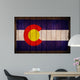 Colorado Flag on Wood Wall Mural