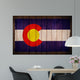 Colorado Flag on Wood Wall Mural