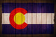 Colorado Flag on Wood Wall Mural