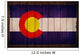 Colorado Flag on Wood Wall Mural