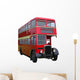 Red Double Decker Bus Wall Decal