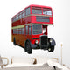 Red Double Decker Bus Wall Decal
