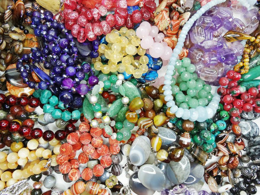 semigem crystals beads jewellery 