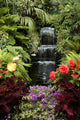 The Garden and Waterfall Wall Mural