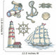 Set of vector nautical illustrations 