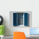 Blue Window Shutters, Open Wall Mural
