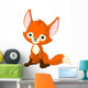 Cute Baby Fox Wall Decal