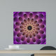 Puffed Colorful Star Flower Wall Mural