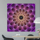 Puffed Colorful Star Flower Wall Mural