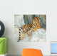Southeast Asian Tiger Relaxin on a Cliff Wall Mural