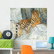 Southeast Asian Tiger Relaxin on a Cliff Wall Mural