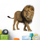 Side View of a Lion Walking Wall Decal