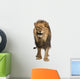 Front View of a Lion Roaring Wall Decal