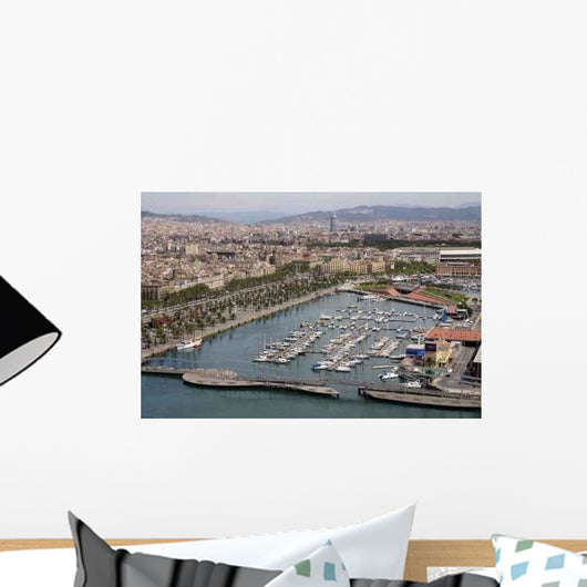 Barcelona Hafen Wall Decal Design 3