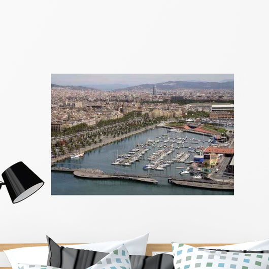 Barcelona Hafen Wall Decal Design 3