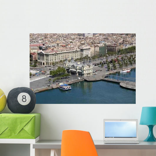 Barcelona Hafen Wall Decal Design 1