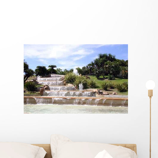 Barcelona Wasserfall Kaskade Wall Decal