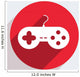 Vector red circle icon  on gray background. Eps10 