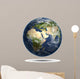 Planet Earth white isolated 