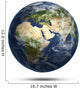 Planet Earth white isolated 