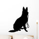 Shepherd with Leash Wall Decal