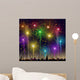 Fireworks On Cityscape-Vector 