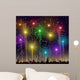 Fireworks On Cityscape-Vector 